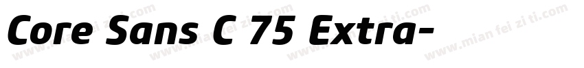 Core Sans C 75 Extra字体转换